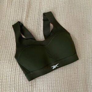 Reebok Green PureMove Supportive Sports Bra Medium Impact Workout Crop Top XS